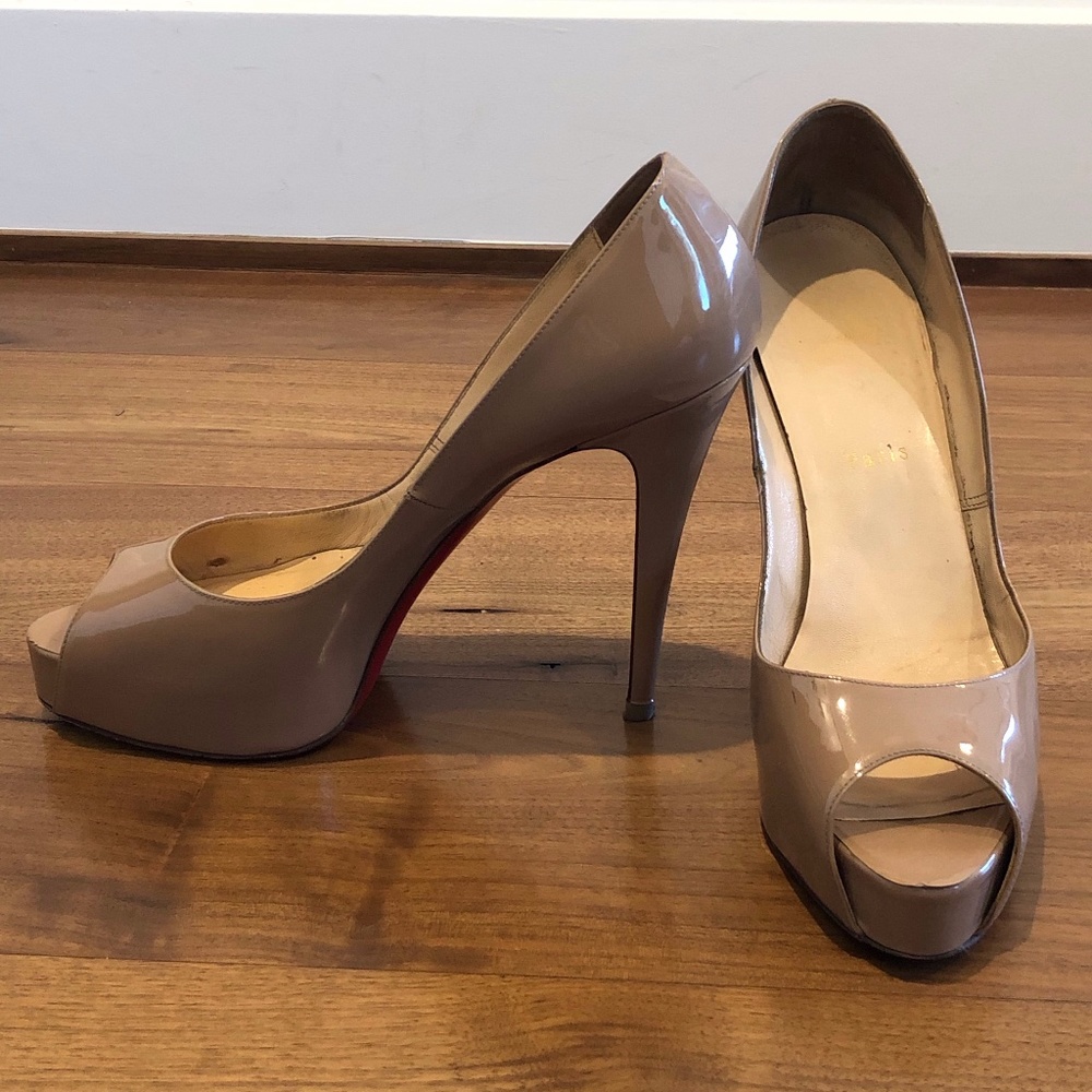 Tan Louboutin Heels